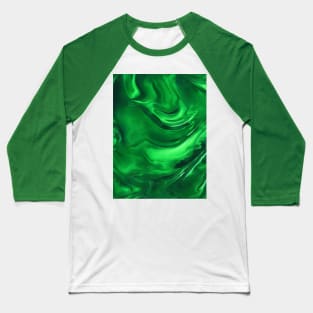 GREEN LIQUID MARBLE DESIGN, PATTERN Baseball T-Shirt